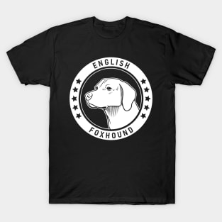 English Foxhound Dog Portrait T-Shirt